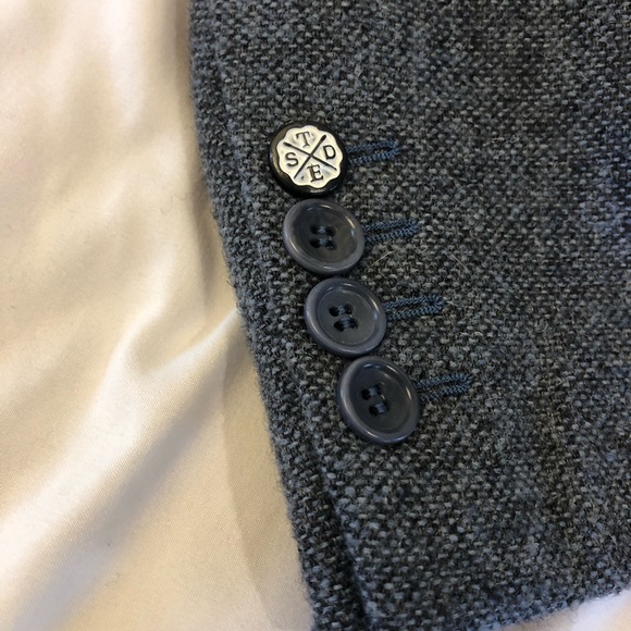 TIMOTHY EVEREST SUPERDRY WOOL BLEND 3-BUTTON TOWN JACKET SIZE 5 (EUC) - Picture 8 of 10